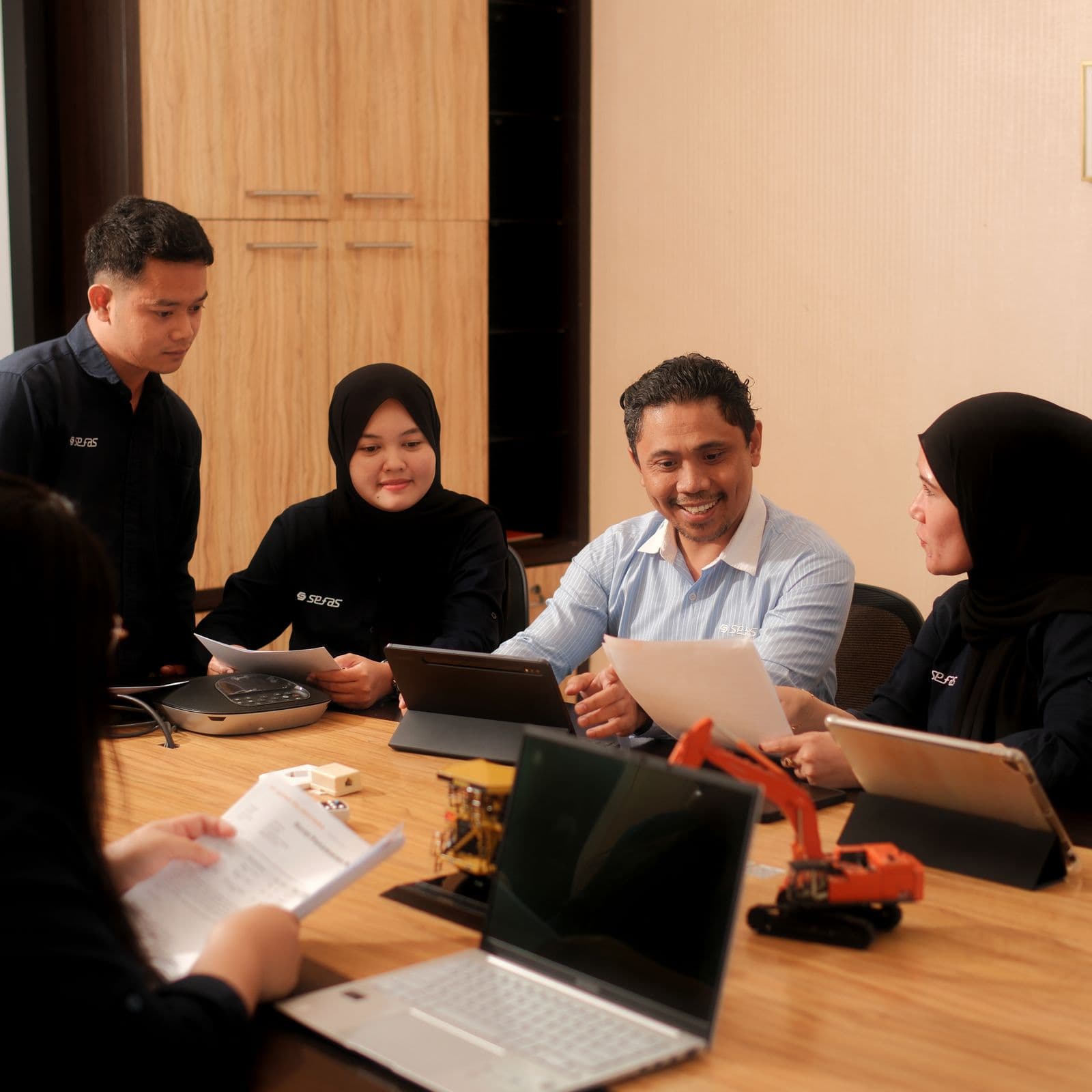 SEFAS crew at a training session